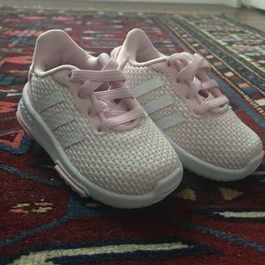 ADIDAS Infant Racer TR 2.01 Running Shoes, Pink & White